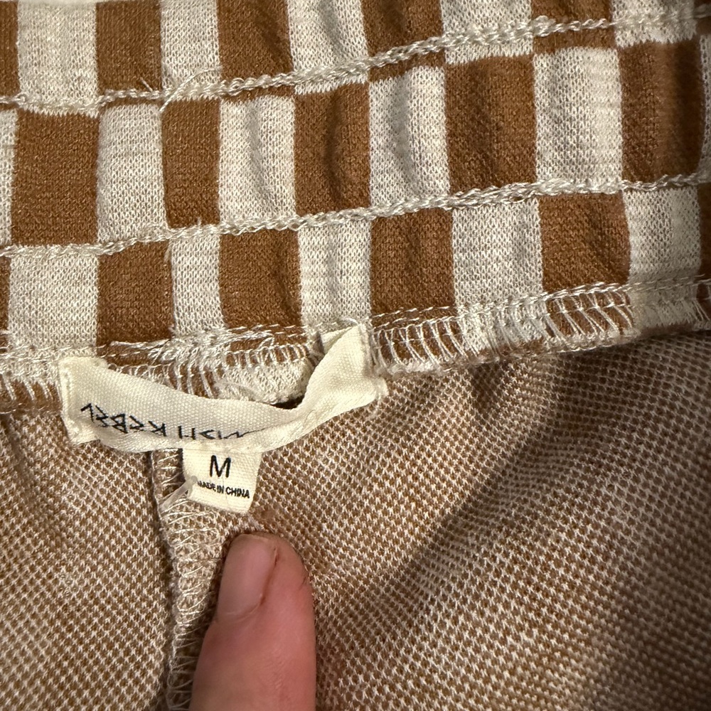 Striped Knit Top in Cream and Camel